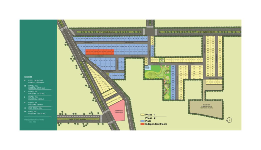 Paras Ekam Roseview 2 Site Plan